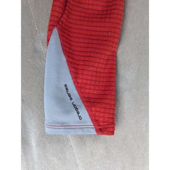 Nike ACG Sphere Waffle Texture Womens L Red Gray Half Zip Pullover Oregon Series - Picture 2 of 11